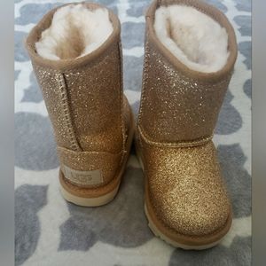 Gold Sparkle Ugg Boots